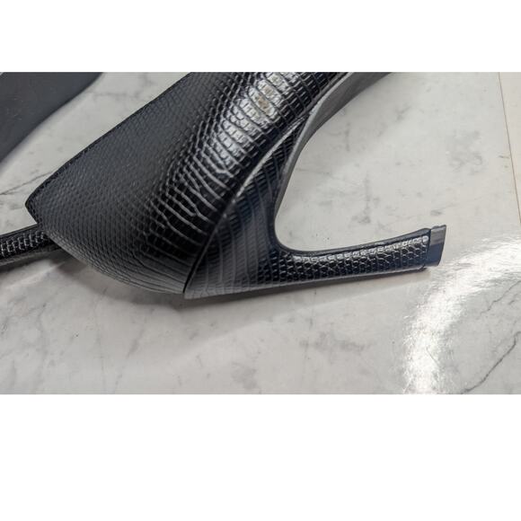 New York& Co black horse bit chain detail high heels pointed toe size 9 - Picture 3 of 9